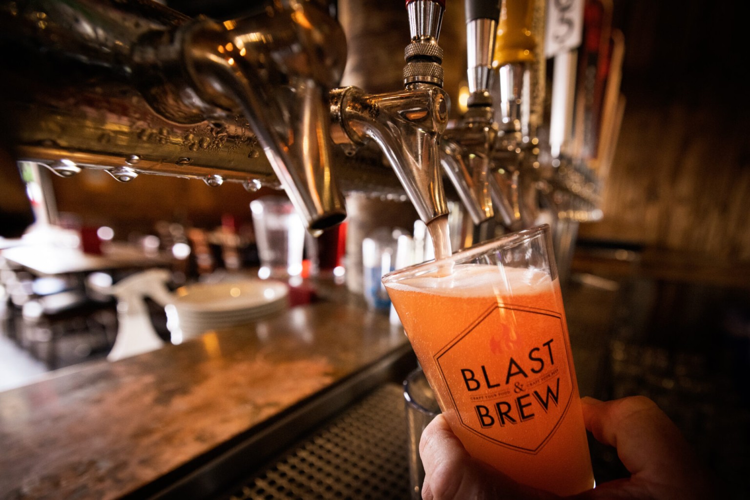 Pouring Beer.